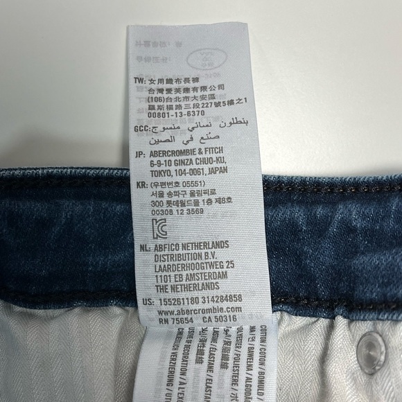 Abercrombie & Fitch | Simone High Waisted Jeans With Side Stripe Sz 28/6 - Picture 8 of 8